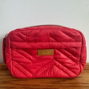 Shiseido Quilted Red Cosmetic Bag